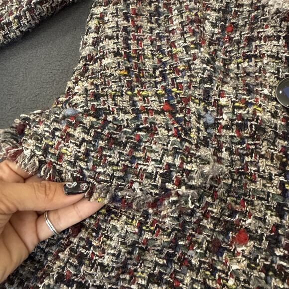 Desigual Tweed Chaw Blazer Drava Multicolor Women’s Size 40 (6) - Picture 7 of 13